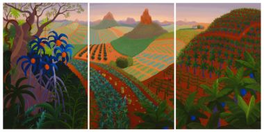 Dusk at Glasshouse Mountains