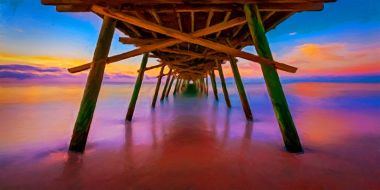 Pier Sunset - Artwork from Printism