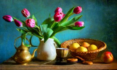 Tulips and Turquoise